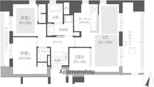 グランドメゾン別府レジデンス【5階】の間取り