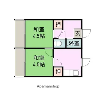 第1サンシャインビル【1階】の間取り