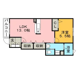 ソレイユ【1階】の間取り