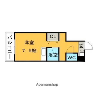 コーポラスVB【4階】の間取り