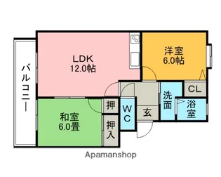 サンハイツ小森野【C25号室】の間取り