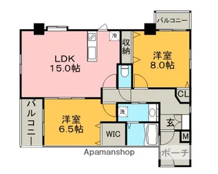 レジデンス東櫛原.【2階】の間取り