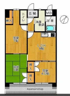 メゾン原Ⅱ【1006.号室】の間取り