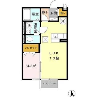 フローラリッシュ【1階】の間取り