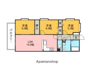 アーバンパレス諏訪野【3階】の間取り