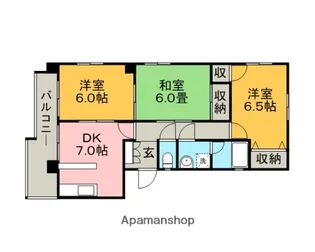 エステートモア【2階】の間取り