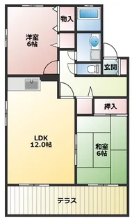 サニーホームズ宮ノ陣【2階】の間取り