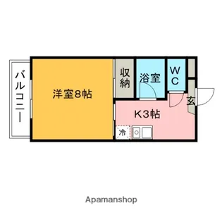 メゾン矢取Ⅱ【2階】の間取り