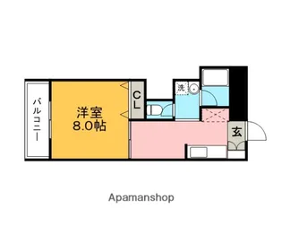 プレジデント御井【1階】の間取り