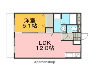 メゾンドセレナⅡ棟【1階】の間取り