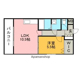 モントーレヒルズ東櫛原【5階】の間取り