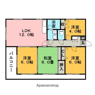 スペースフォー【3階】の間取り