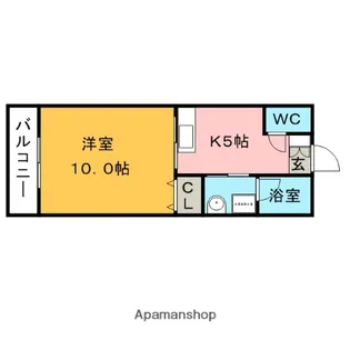 ミルーム津福【3階】の間取り