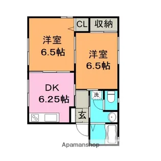 グランドールYAMATO【A101号室】の間取り