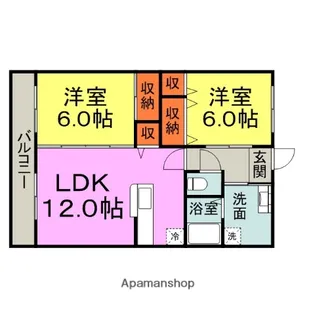 SUNDAY御井駅前【3階】の間取り