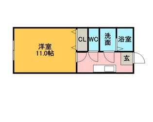 ユノソハイツB棟【2階】の間取り