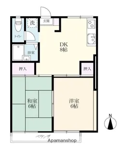 メゾンドールSUN【103号室】の間取り