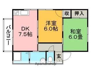 MKハイツ1号館【4階】の間取り