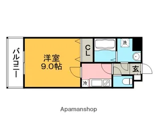 ヴィラコートはなみづき【301号室】の間取り