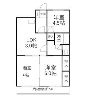 ニューロイヤルビル【205号室】の間取り