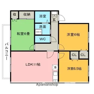 パークアベニュー【1階】の間取り