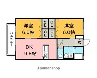 レトア南浦Ⅰ【2階】の間取り