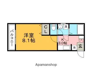 PIN RIZIERE(パンリジェール)【2階】の間取り