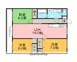 池松コーポ【2階】の間取り