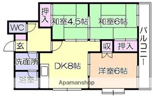 メゾン田島【301号室】の間取り