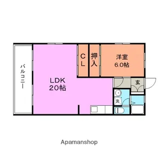 翠水ビル【3階】の間取り
