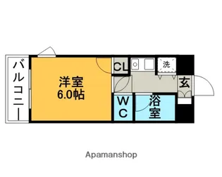 ダイナコート久留米レジックス【804号室】の間取り