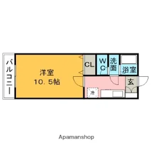城南ヒルズ【2階】の間取り