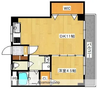 岡ビル【302号室】の間取り