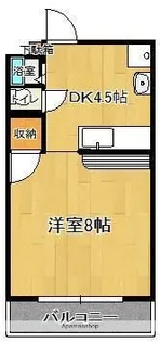 STビルⅠ【308号室】の間取り