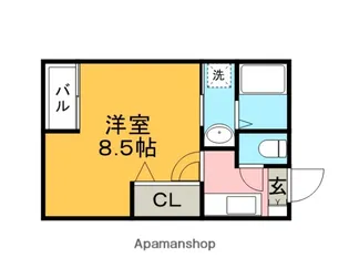 リブレア中央公園通り B棟【202号室】の間取り