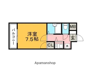 アーバンクルーザー六ツ門【11階】の間取り