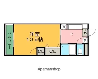 ウッドハウスⅡ【602号室】の間取り