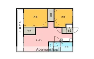 組坂ビル8【508号室】の間取り