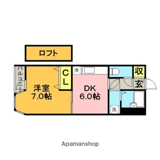 オークヒルズⅡ【306号室】の間取り