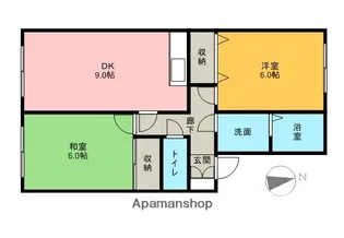 ガーデニアⅡ【2階】の間取り