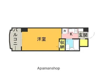 1Rの間取り画像