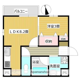 フェリオ【2階】の間取り