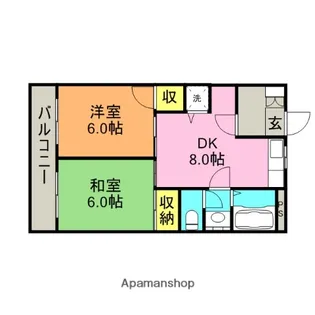 サンフィールド【1階】の間取り