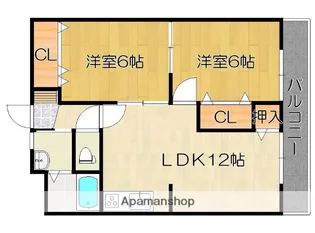 マンションセンチュリー【4階】の間取り