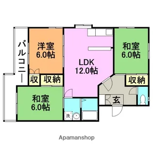 サンビレッジⅡ【101号室】の間取り
