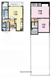 プライマリー日吉町【403号室】の間取り