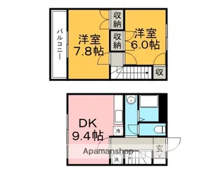 ソレアード【103号室】の間取り