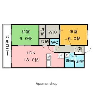 ステラ・コート弐番館【1階】の間取り