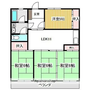 第二近藤マンション【3階】の間取り