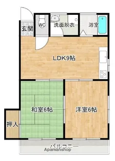 レッドハウス福益A・B棟【208号室】の間取り